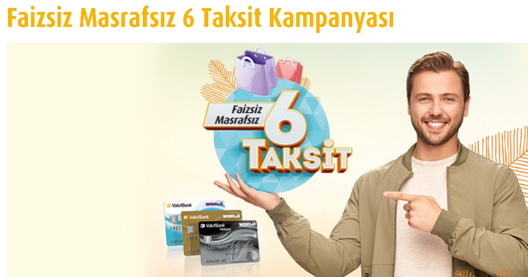 15 Aralık tarihinde sona erecek Vakıfbank kredi kartı olanlar peşin alıp faizsiz masrafsız 6 taksitle ödeyecek!