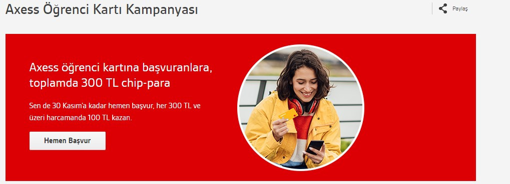 Akbank duyurdu 18-30 yaş arasındaki kişilerin kartlarına 300 TL chip para yüklenecek!