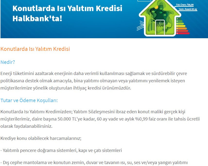 Vade uzadı faiz düştü Halkbank 60 ay vadeli 50000 TL destek kredisi başvuru ekranı açıldı