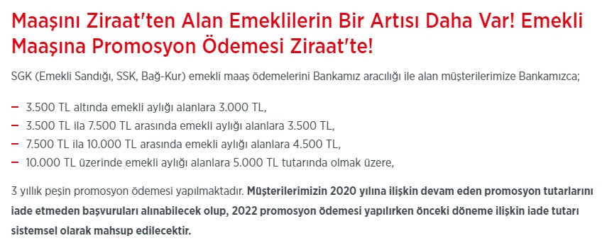 Ziraat Bankası Aralık ayı güncellemesi geldi emekli maaş promosyon kampanyası 16 bin liraya yükseldi!