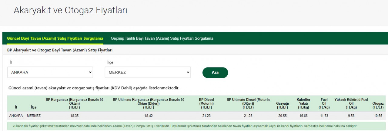 Yeni indirim haberi verildi Petrol Ofisi BP OPET güncel benzin motorin ve LPG otogaz fiyatları yine değişti