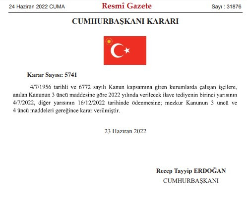 O işçilere yılbaşı ikramiyesi müjdesi verildi Cumhurbaşkanı imzasıyla 4 gün sonra hesaplara 8.233 TL ikramiye ödemesi yatacak!