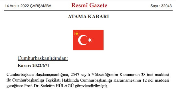 Cumhurbaşkanlığı Başdanışmanlığına atanan Sadettin Hülagü kimdir, nerelidir, kaç yaşındadır?