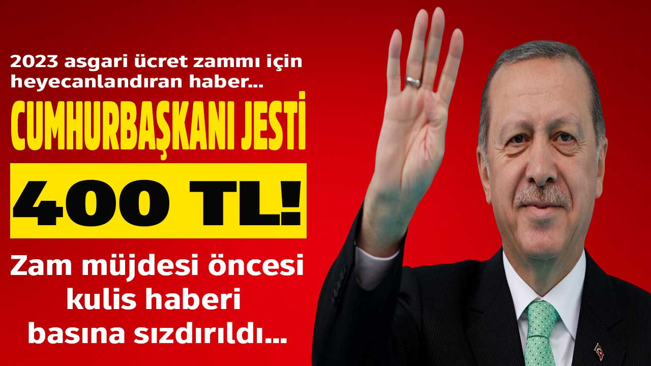 Cumhurbaşkanı Erdoğan bu 4 rakamdan birine imza atacak! 2023 asgari ücret maaşı zammı için masada yer alan olası 4 rakam