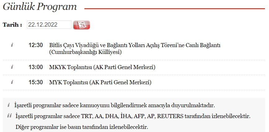 Son dakika! CİMER Cumhurbaşkanı Erdoğan 22 Aralık günlük programı açıklandı! Asgari ücret bugün saat kaçta belli olacak?