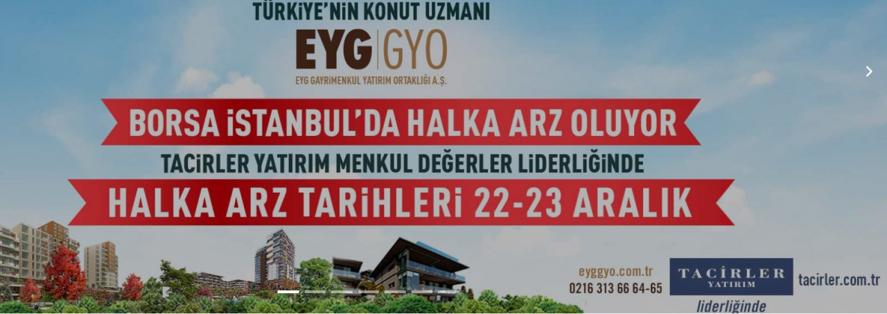 EYG Gayrimenkul GYO halka arz ediliyor! Hangi bankalar talep toplama yapacak kaç lot arz sonuçları açıklandı mı?