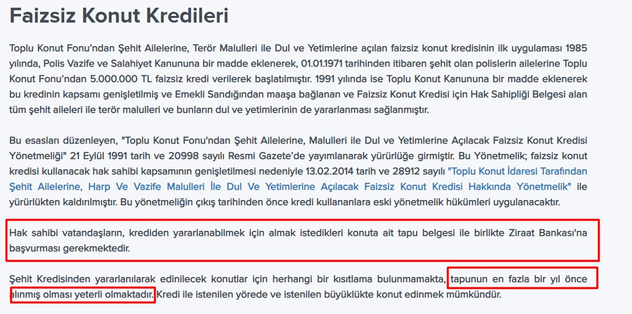 Tapusunu 1 sene önce alanda başvuru yapabilecek! Ziraat Bankası, TOKİ ve SGK o kişilere sıfır faizli konut kredisi verecek