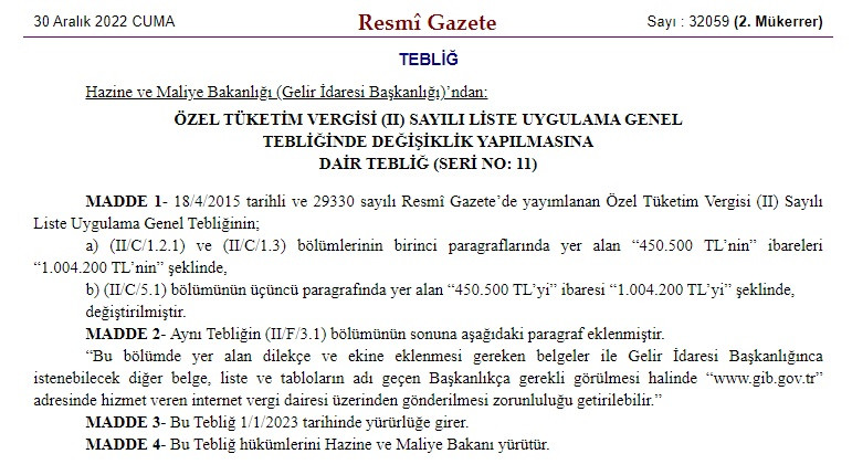 ÖTV kararı Resmi Gazete'de! 300 Bin TL'ye Toyota Corolla, 190 Bin TL'ye Renault Clio satılacak!