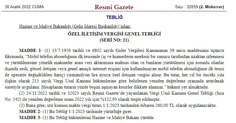 Cep telefonu olan herkesi ilgilendiriyor! Resmi Gazete'nin mükerrer sayısında yeni zam kararı