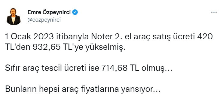 Otomobil alacaklara kötü haber! Noter masraflarına zam yapıldı!