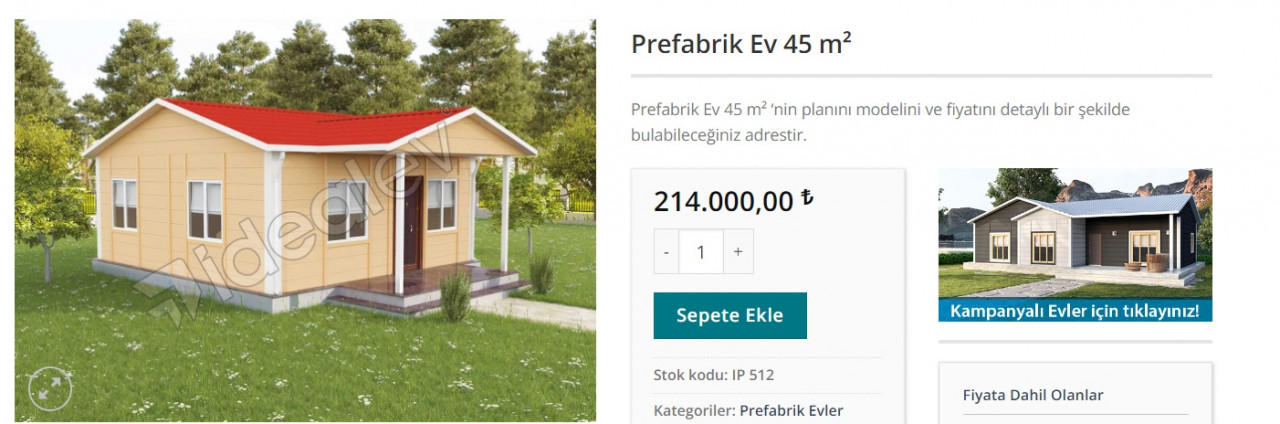 Ucuz prefabrik ev fırsatı geldi! 14 Bin TL'ye 2+1 prefabrik eviniz olacak!