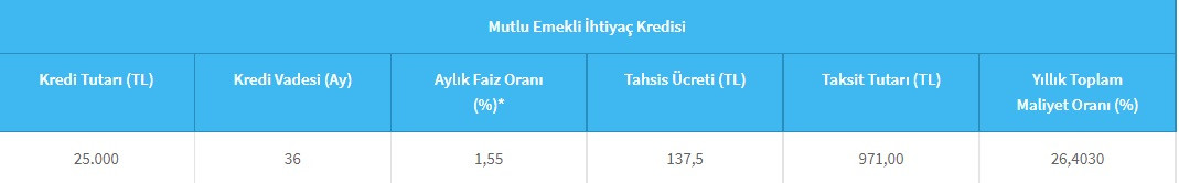 Halkbank'tan emeklilere nakit desteği! 971 TL taksitle 25 Bin TL!