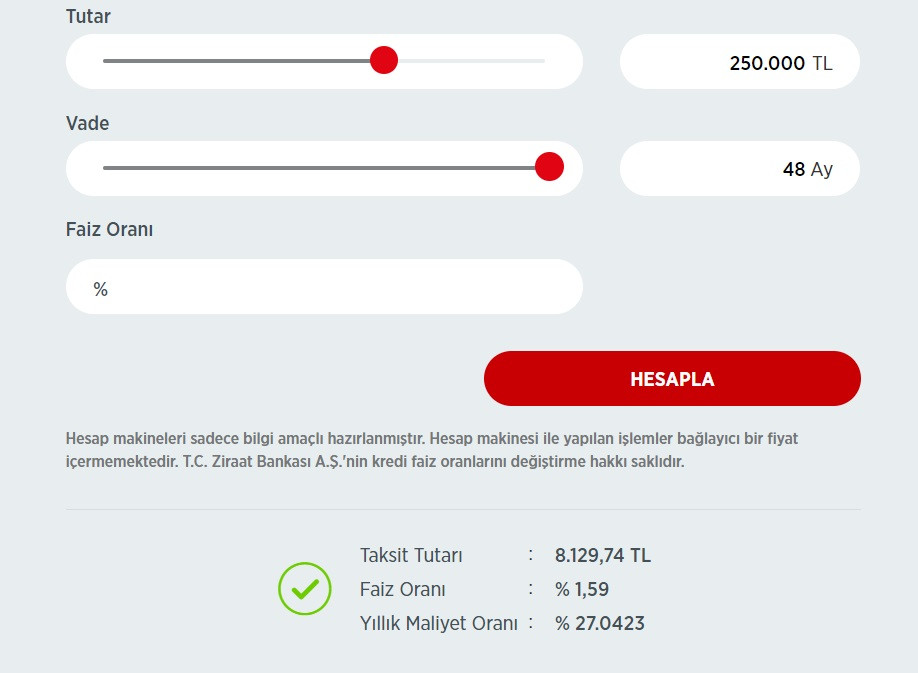 Ziraat Bankası 250 Bin TL taşıt kredisi çekenlerden bu taksiti istiyor!