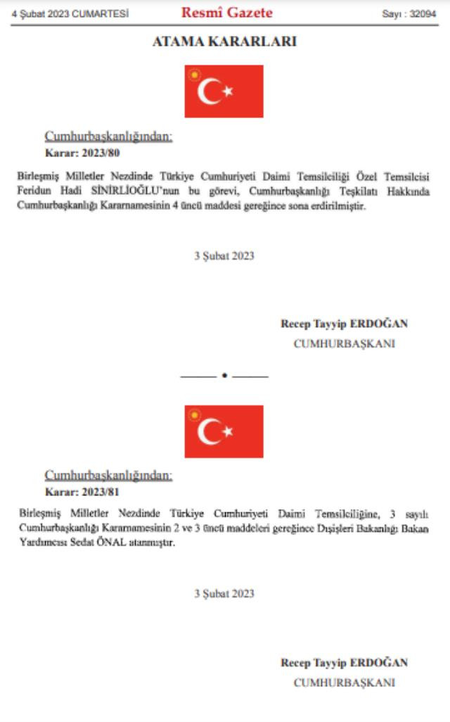 Cumhurbaşkanı Erdoğan İmzaladı! Üst düzey diplomat görevden alındı!