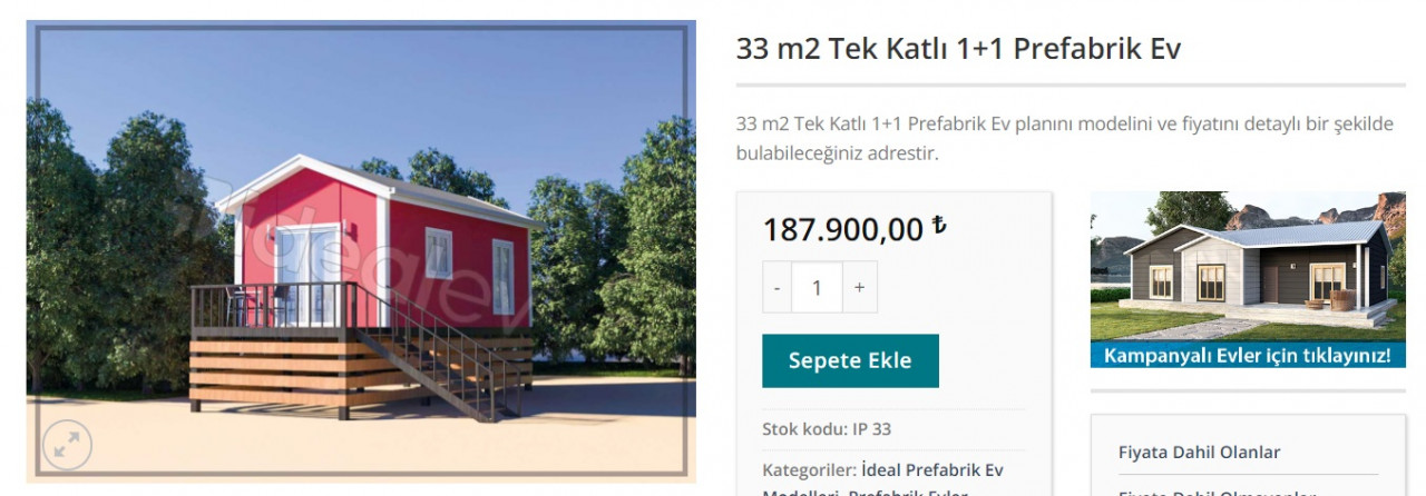 Bedavaya 1+1 prefabrik ev! Tek kuruş ödeme yapılmıyor!