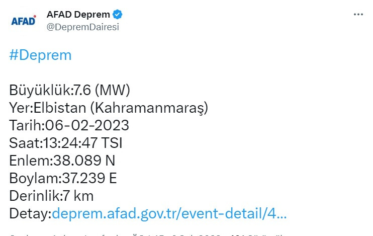 Son dakika deprem haberi! Şiddetli bir deprem daha!