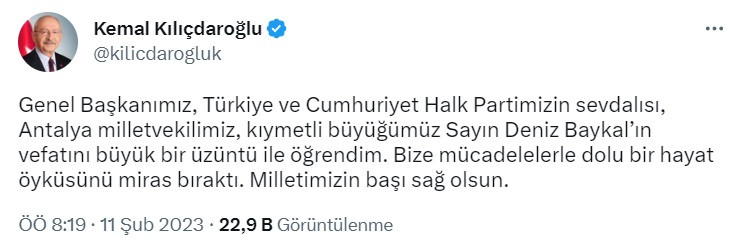 Deniz Baykal hayatını kaybetti! Kaç yaşındaydı, hastalığı neydi, neden öldü?