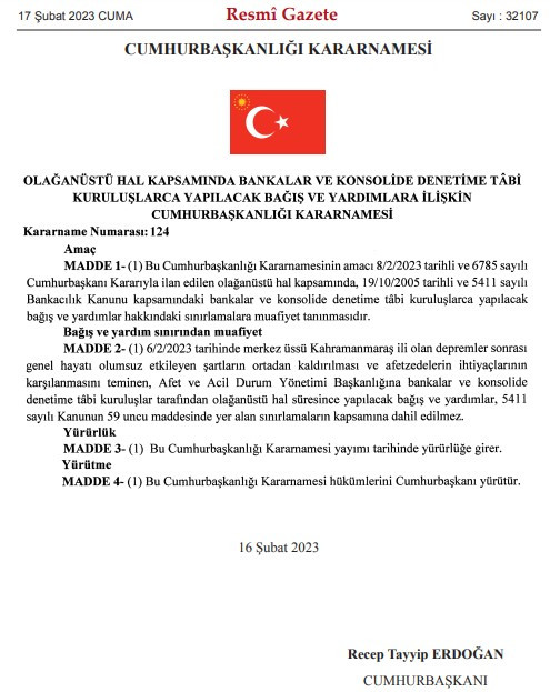 Merkez Bankası bağışı sonrası tartışılmıştı! Cumhurbaşkanı Erdoğan o kararı açıkladı