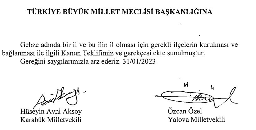 Türkiye'nin 82. ili orası olacak! Meclise kanun teklifi verildi