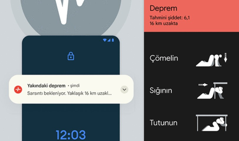 Google'dan depremde hayat kurtaran uygulama! Depremi önceden haber veriyor