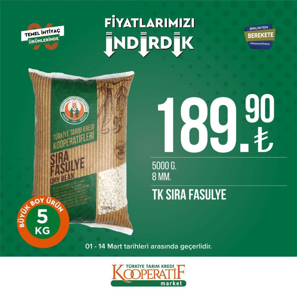 Tarım Kredi marketlerinde bakliyat indirimi başladı! Hemen yetişin