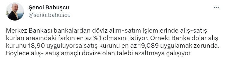 Merkez Bankası'ndan dolar kuruna yeni ayar!