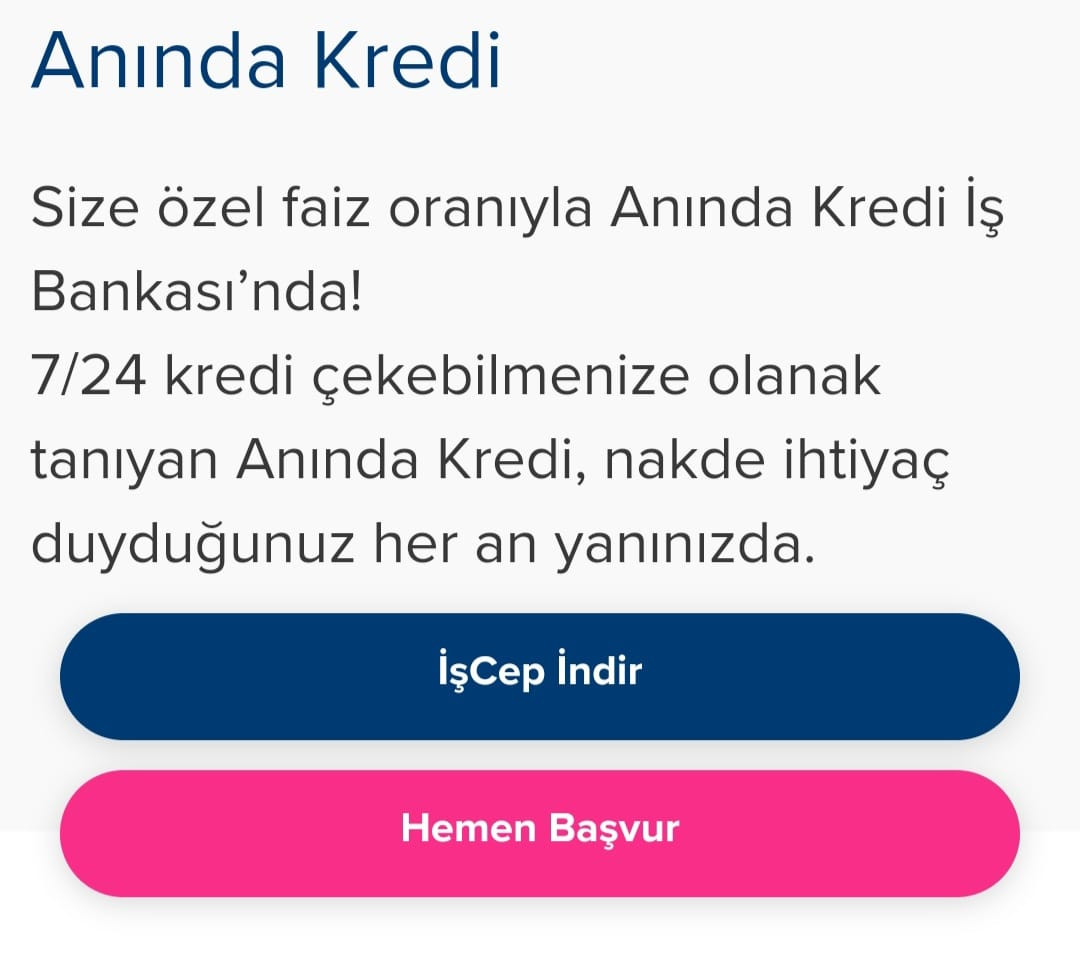 Acil nakit ihtiyacınız varsa bu haber tam size göre! İş Bankası 200 bin TL anında kredi veriyor