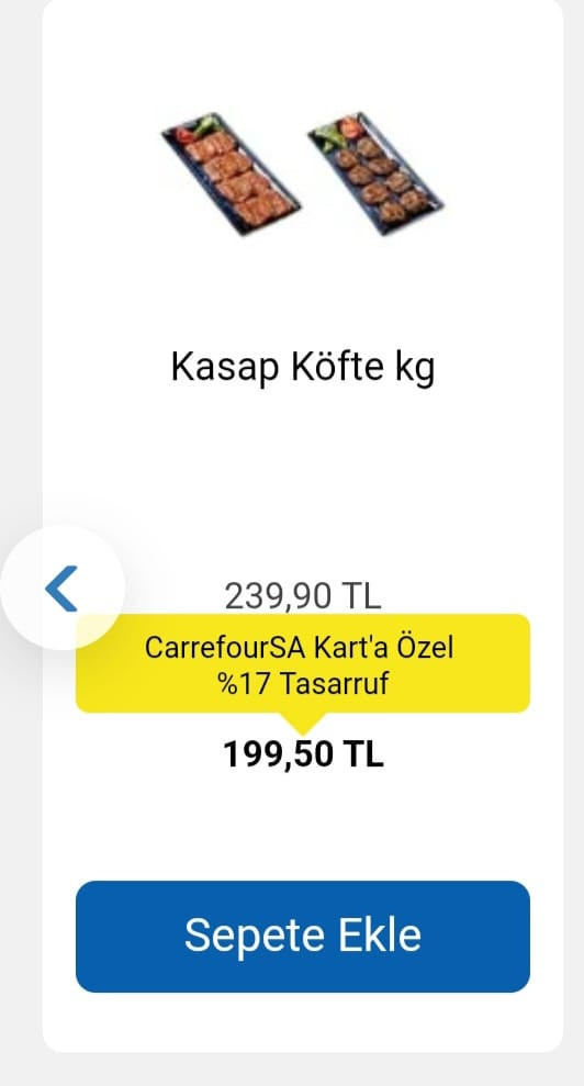 CarrefourSA'da et fiyatlarına yüzde 17'ye varan indirim yapıldı! Kaçırmayın