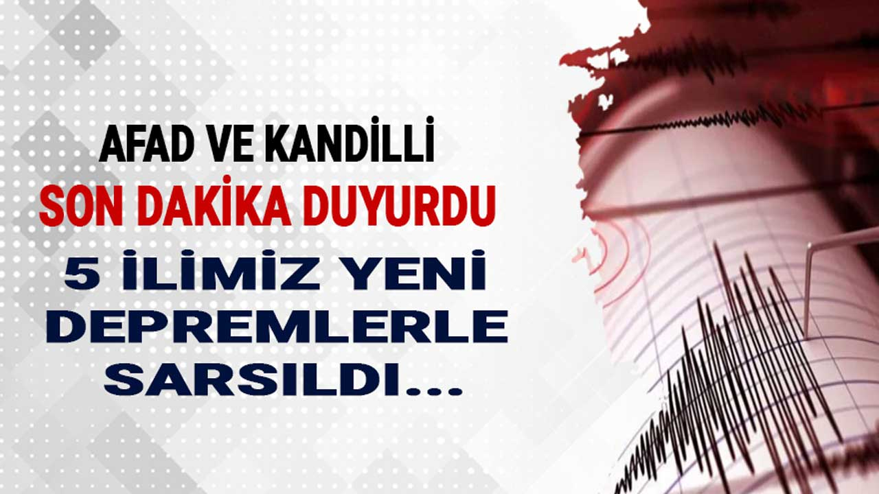 Marmara Denizi açıklarında deprem bu sefer Bursa'yı salladı
