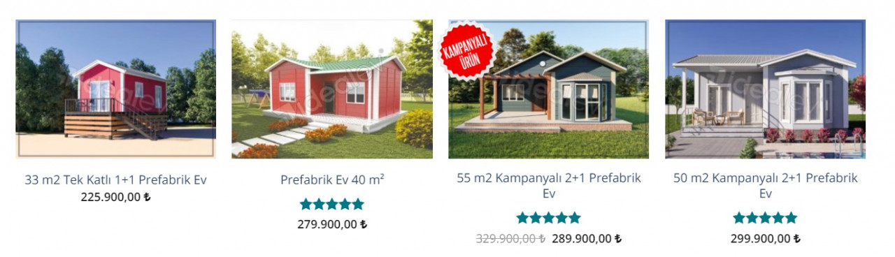 Kampanyalı prefabrik evler! Bu fiyata müstakil konforlu 2+1 evler!