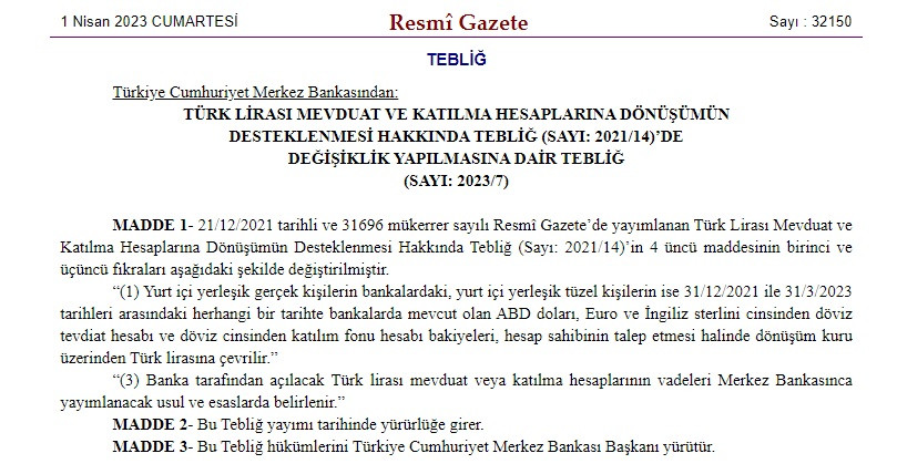 KKM hesapları için iki yeni düzenleme daha! Merkez Bankası'ndan altın ve döviz kararı!