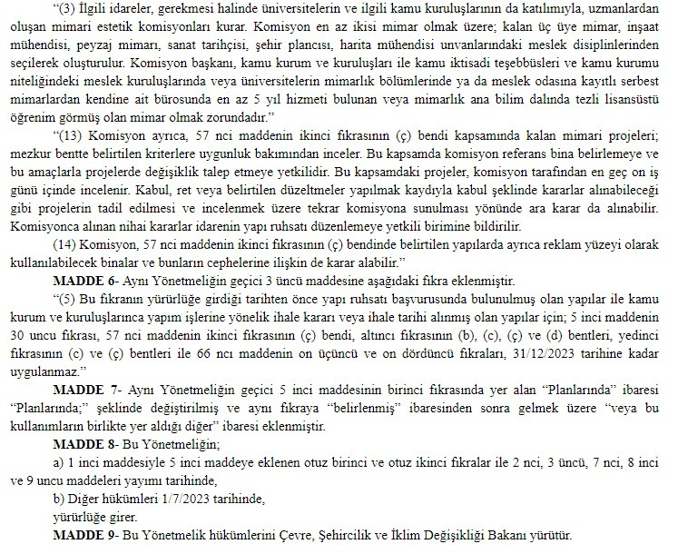 Planlı Alanlar İmar Yönetmeliği değişikliği Resmi Gazete'de! Deprem önlemi, yeni kurallar getirildi!